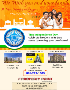 WISHES ALL INDIANS "A VERY HAPPY & PROUD INDEPENDENCE DAY Call Property Point : 888-222-1009